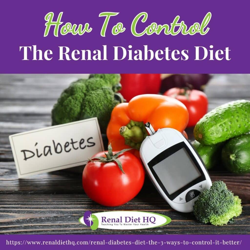 Renal Diabetic Diet: The 3 Ways To Control It Better | Renal Diet HQ